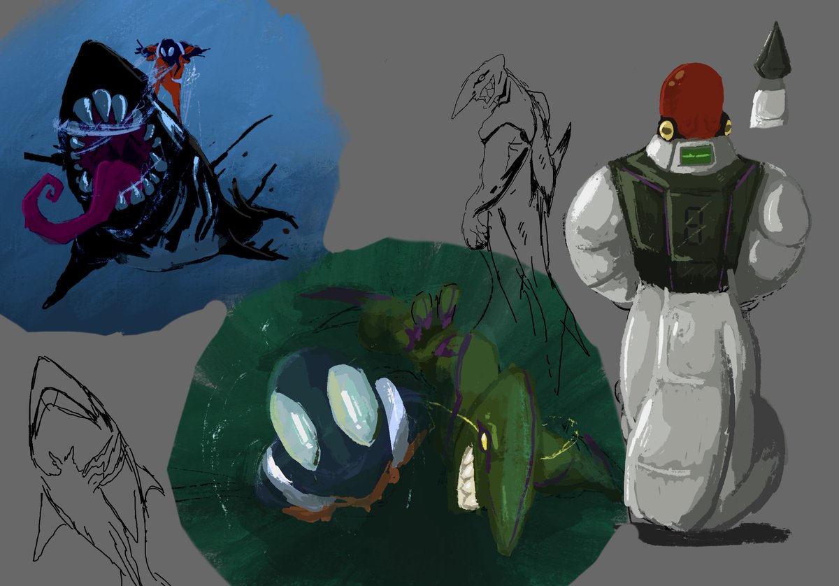 slpslp_'s tweet photo. Wowie a bit late however, SPIDERSONA !

I also created some spideyvillains to complement the deep sea diving Spider-Man (I haven’t figured out a cool name :| ) 

I like The “Green Goblin” Goblin shark

Fish Spider-Man !!!

#AcrossTheSpiderVerse #spidersona #ATSV #spiderman https://t.co/X7lQb9ipDZ