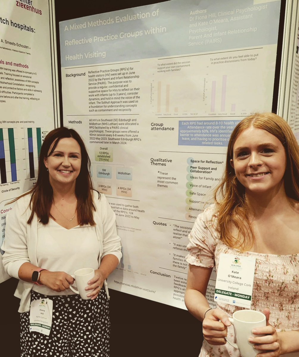 Super proud and grateful to have had the opportunity to attend and present a poster at the World Association of Infant Mental Health. I absolutely love this work as I truly believe it makes a difference ❤️ #WAIMH2023 #childhoodmatters #earlyrelationshipsmatter  #nhslothianpairs
