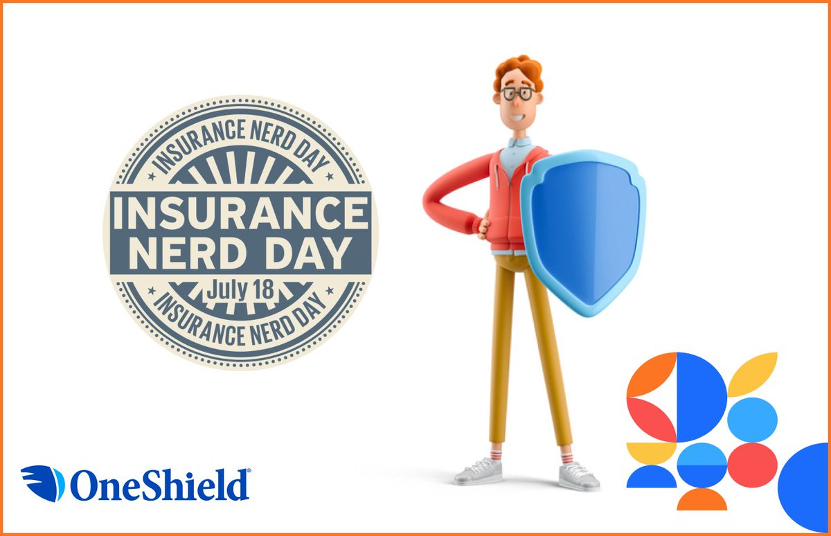OneShield's tweet photo. Today, we celebrate all the brilliant minds who make the insurance industry run smoothly and protect us from life's uncertainties. Whether you're an actuary, underwriter, claims adjuster, or any other insurance professional, this day is for you! #InsuranceNerdDay #WeLoveInsurance https://t.co/7YyiL5aLT8