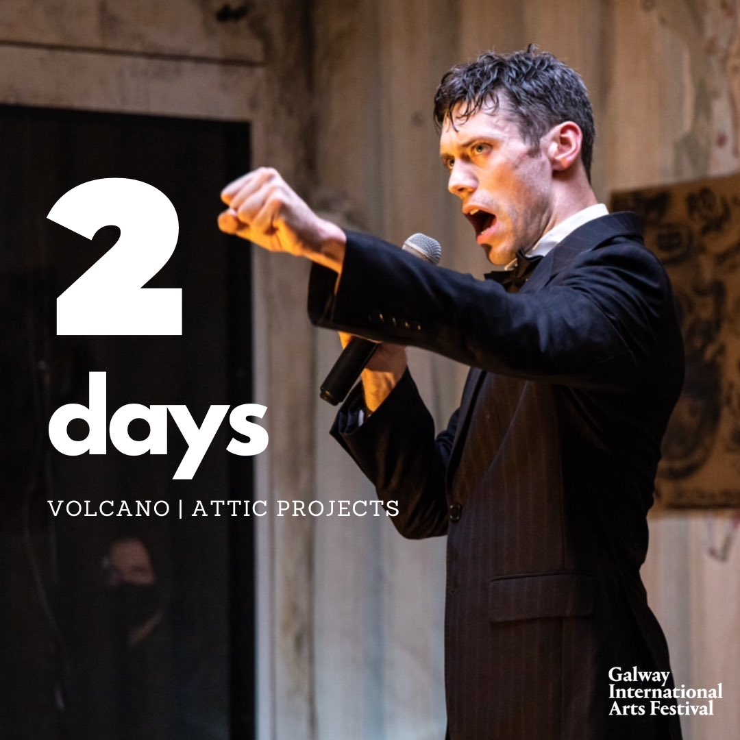 attic_projects's tweet photo. โ๏ธ #CountdowntoVolcano โ๏ธ
Only 2๏ธโฃ days to go!!!
Catch Volcano @GalwayIntArts this week!
Bookings- https://t.co/pkRynqGsM3
#theatre #festival #galway #irisharts #atticprojects #dacetheatre #performanceart #dublin https://t.co/bL09YxBrdQ
