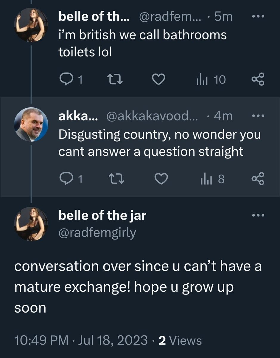 akkakavoodoo's tweet photo. Bro... LMAOOO there's no way the brits have gotten this sensitive over ts 😭😭 blocked after this 😢 https://t.co/SLAbT45Cid