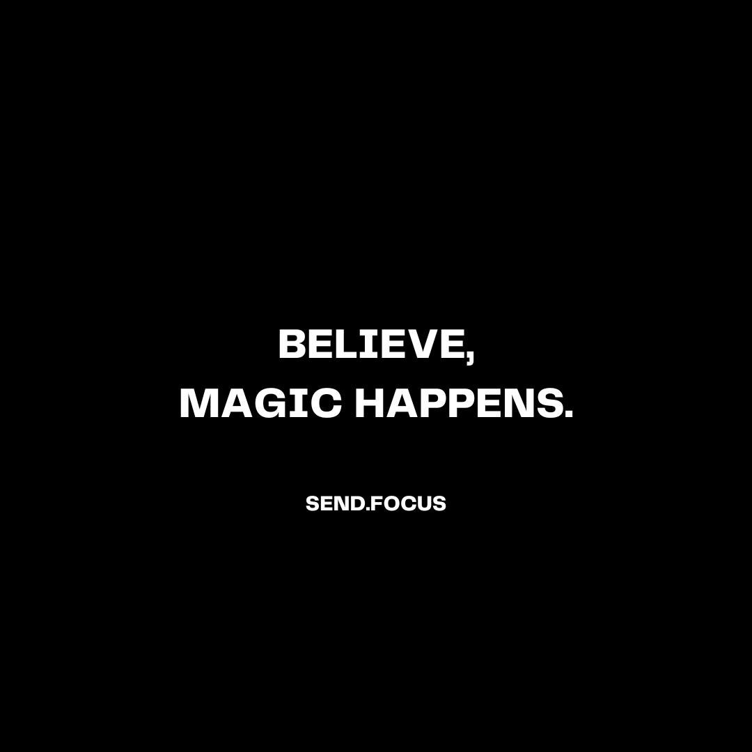 Believe, Magic Happens.
-
-
-
#magichappenshere #believeinmagic #magicquotes #believeinyourmagic #sendfocus