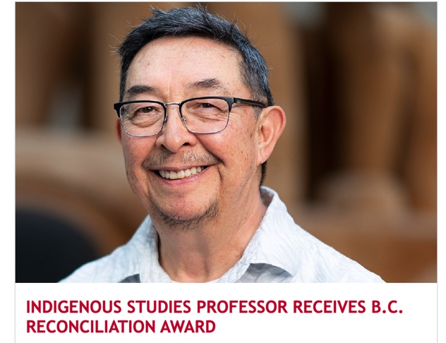 Wonderful news! Dr. Eldon Yellowhorn (Otahkotskina) Receives B.C. RECONCILIATION AWARD. Dr Yellowhorn was such a bright light for me at SFU. His impact, courage, kindness and leadership have been a great inspiration for all of us. Congratulations and well deserved. <a href="/SFU_INDG/">SFU Indigenous Studies</a>
