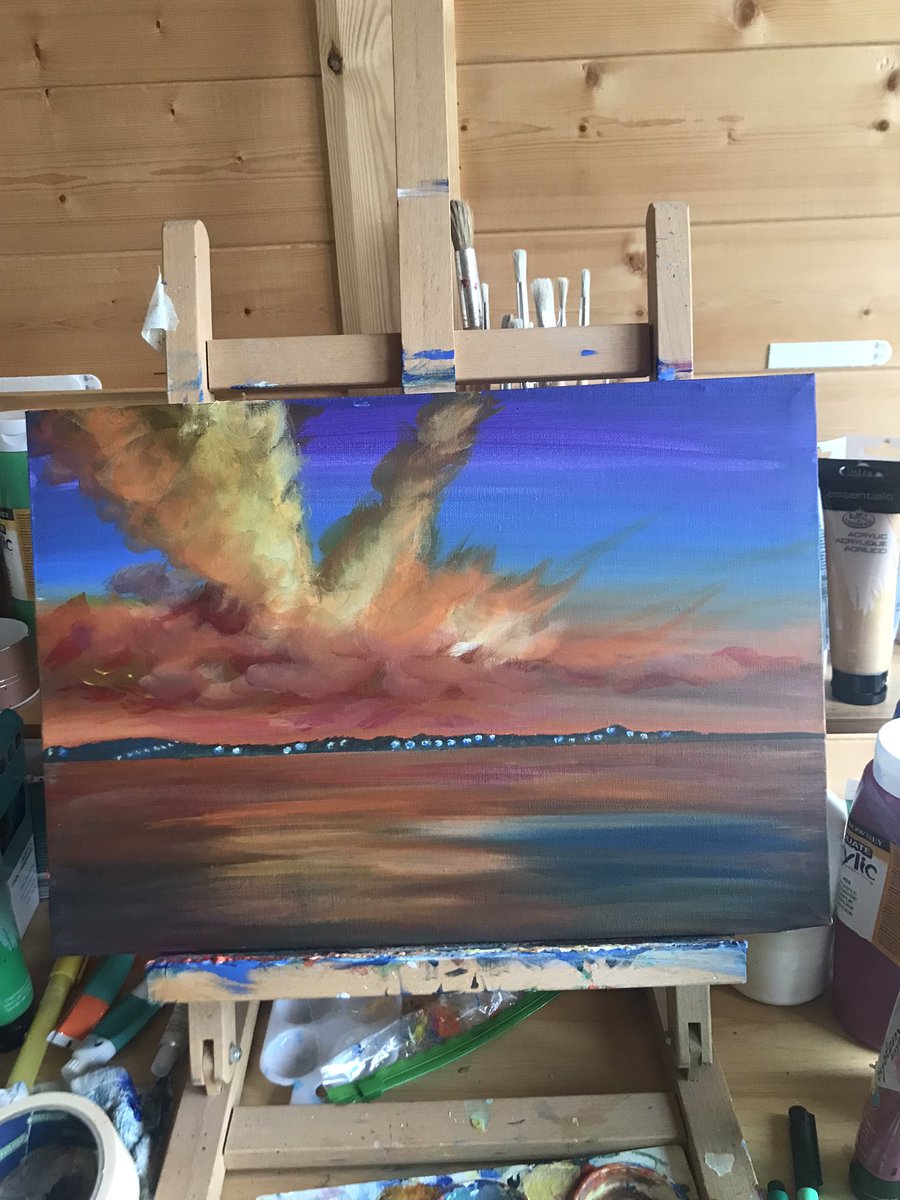 A super quick #cloudscape #amatuerartist