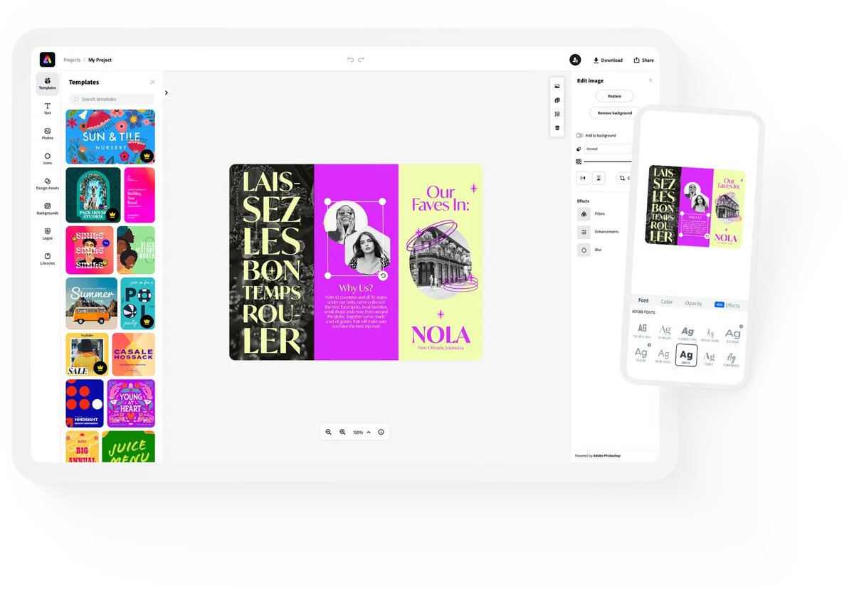 Adobe Express tweet media