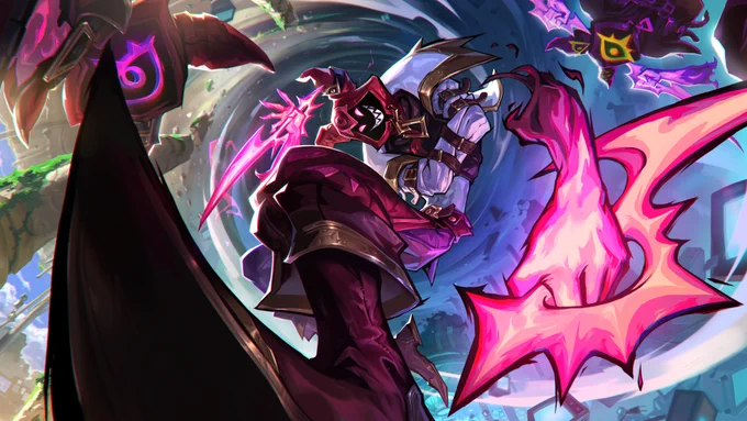 Finally got to do a Shaco splash! love this annoying asshole