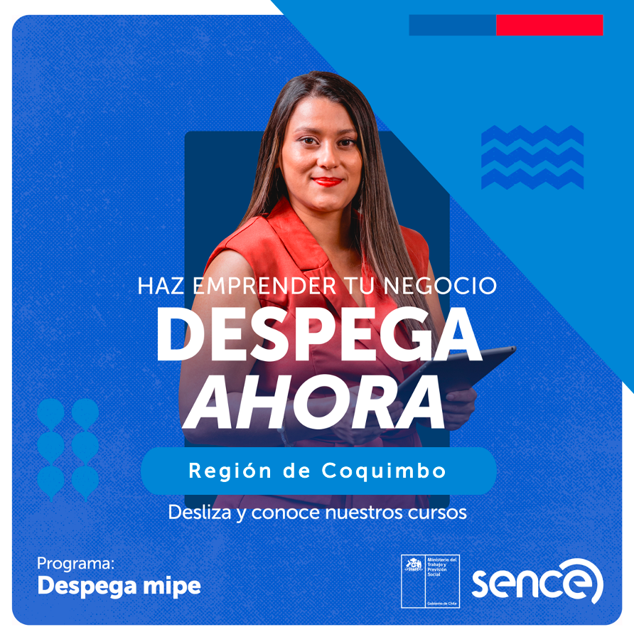 SENCECoquimbo's tweet photo. ✅¿Ya te enteraste? abrimos nuevos cursos de capacitación dirigidos a trabajadores/as y dueños/as de pequeños negocios. Postula a los cursos del programa #DespegaMIPE y haz despegar🚀 tu negocio! Requisitos y postulación en 🔗https://t.co/DjRLDPrqYT https://t.co/XtGVOfM5Eo