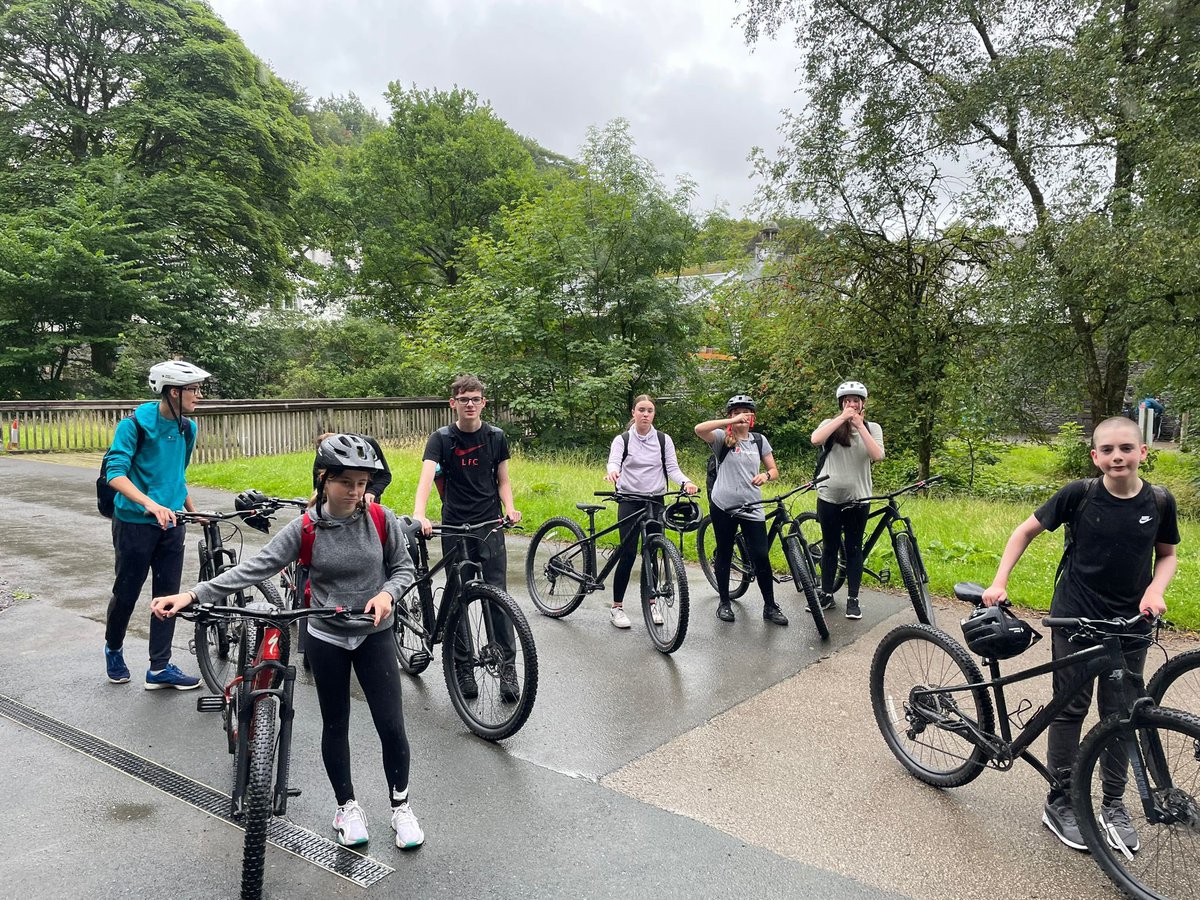 Day 1 in the Lake District - Kayaking and mountain biking for group 1.