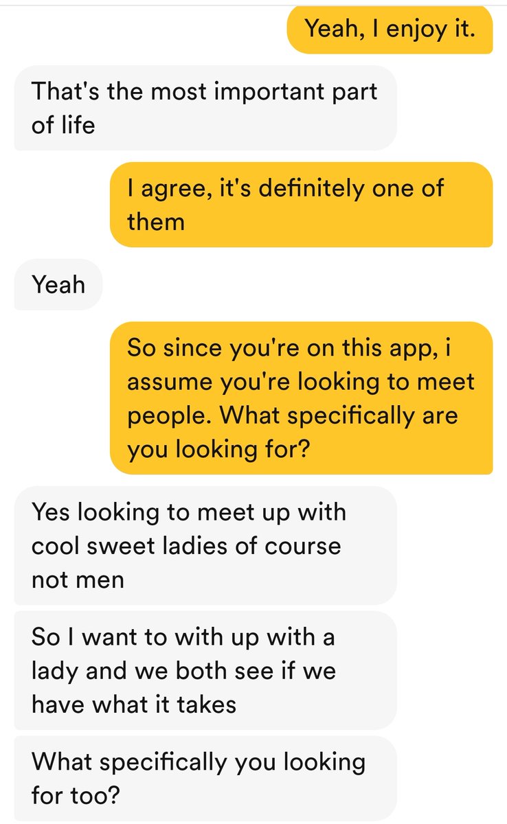 authorbellajay's tweet image. It's giving red flag because why you even mention men 🤔. I know this Atlanta but that's unprovoked 😅 #bumbledating