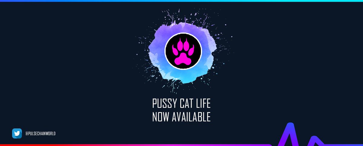 PulsechainWorld's tweet photo. @PussyCatLife now available. 🔥

#Pulsechain don't forget https://t.co/Qpn1vL5MUp 

#Memecoin https://t.co/0abjjRxqA4