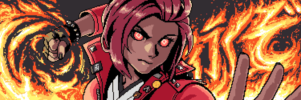 Banner work for <a href="/degendemon/"></a>, first time drawing an Azuki character