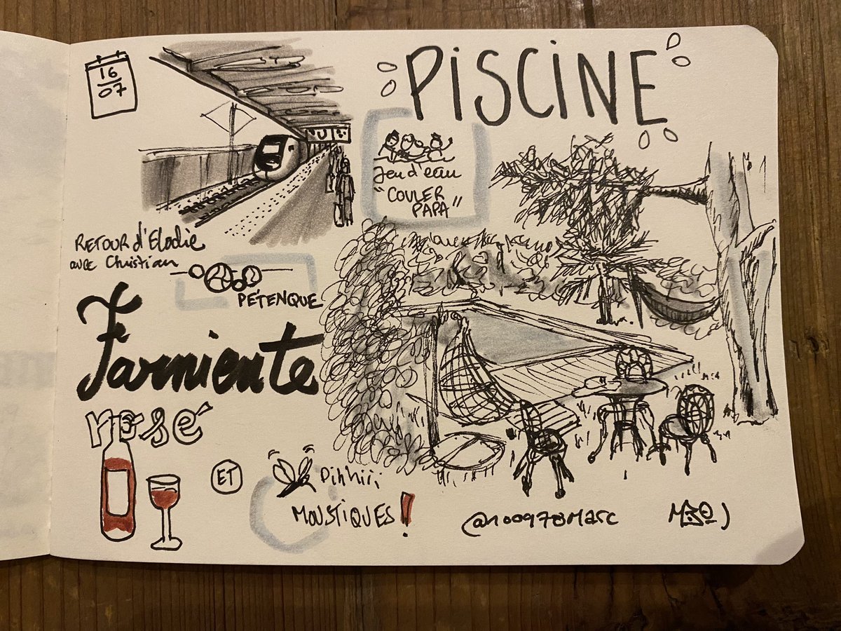 Journée du 16 #sketchnote de vacances #carnetdevoyage #travelnotebook #sketch #todaysdoodle