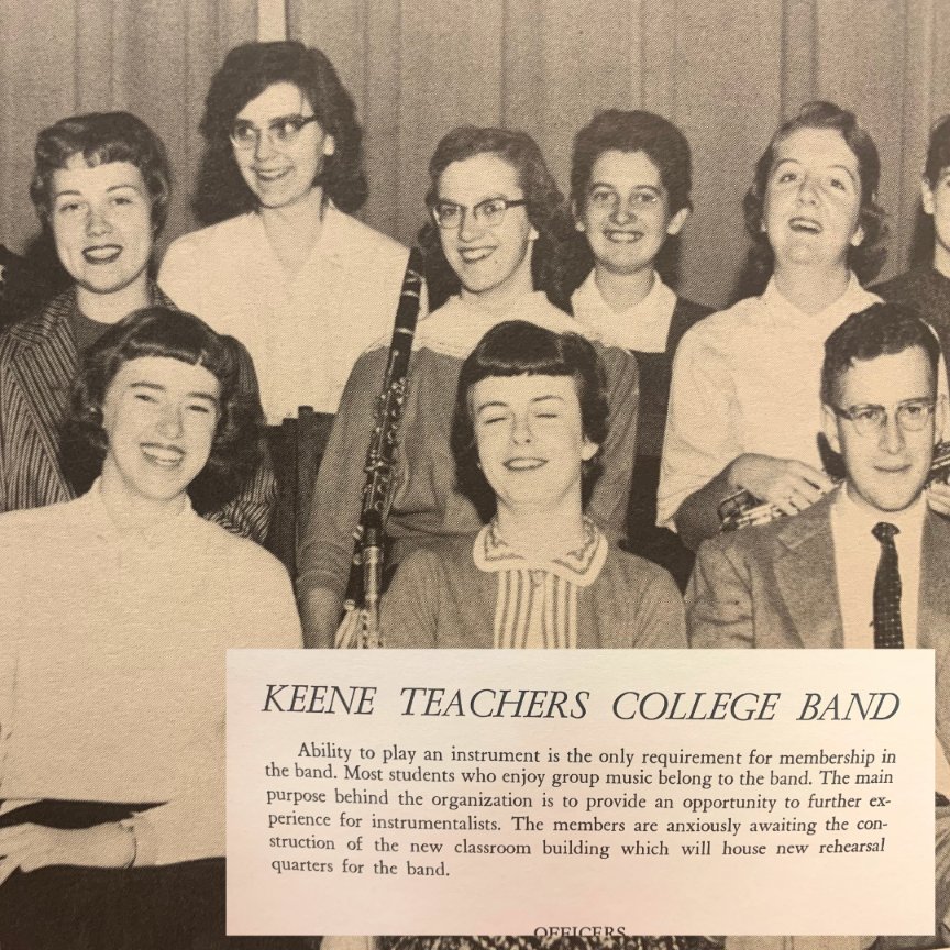 KeeneMasonLib's tweet image. It's #ThrowbackThursday! Check out these photos of some of the clubs on campus in 1959— when KSC was Keene Teacher's College. All text and photos are from the 1959 Kronicle yearbook.

#KeeneStateCollege #KSCAlumni #KSCKronicle