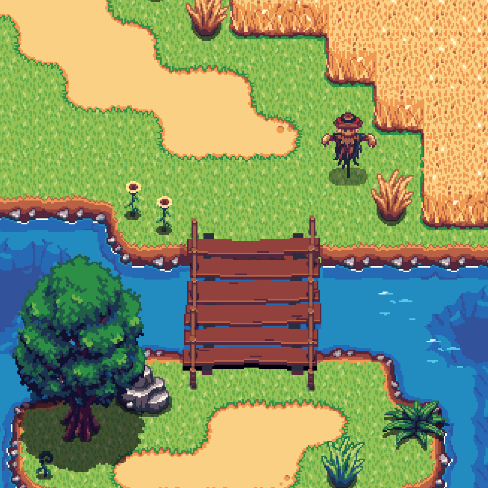 Hey adventurers!
Wanna know where that path leads? Go and find out. I'm running a play test right now!

#gamedev #indiegame #pixelart