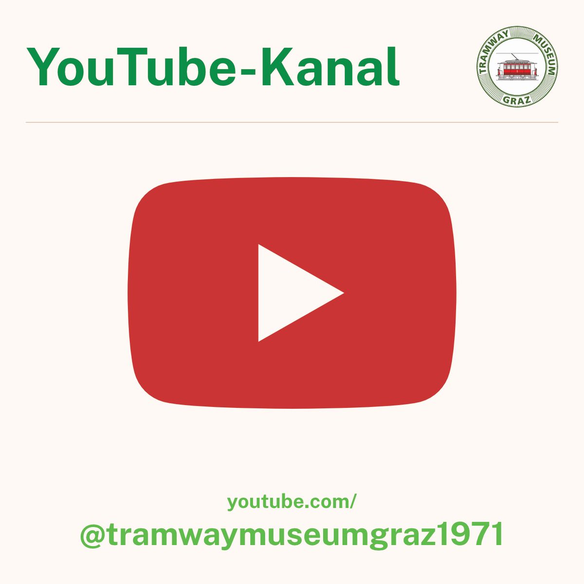 #Museumsmittwoch #26

Bewegte Bilder findet ihr ab jetzt auf unserem neuen YouTube-Kanal. Werft gleich einen Blick dorthin und abonniert ihn, um kein Video zu verpassen!

youtube.com/@tramwaymuseum…