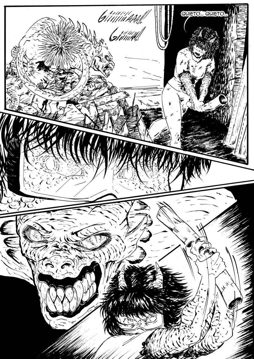 JaniceQuinteros's tweet photo. "36 Días - capitulo 01"           
Pag: 29-30-31   
 Patreon: JaniceQW         
 #36dias #if #tinta #plumilla #guerra #ink #nib #blackandwhite #war #apocalypse #drawing #ilustration #zombie #ペン先 #インク https://t.co/xDdx0mDCrh