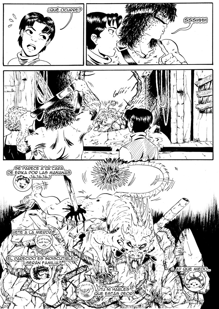 JaniceQuinteros's tweet photo. "36 Días - capitulo 01"           
Pag: 29-30-31   
 Patreon: JaniceQW         
 #36dias #if #tinta #plumilla #guerra #ink #nib #blackandwhite #war #apocalypse #drawing #ilustration #zombie #ペン先 #インク https://t.co/xDdx0mDCrh