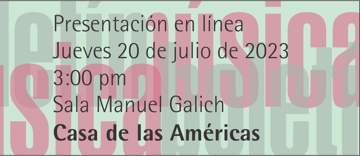 MusiCasAmericas's tweet photo. @Casamericas anuncia la entrega digital de su Boletín Música No. 59 con tema Lugares, sociabilidades y prácticas musicales en el Sur de América: del entorno doméstico a los escenarios,  con la contribución de  Mónica Vermes,   Mirta M. González,  Ana Lecueder, Joel Díaz Suero. https://t.co/6sXreWnRHz