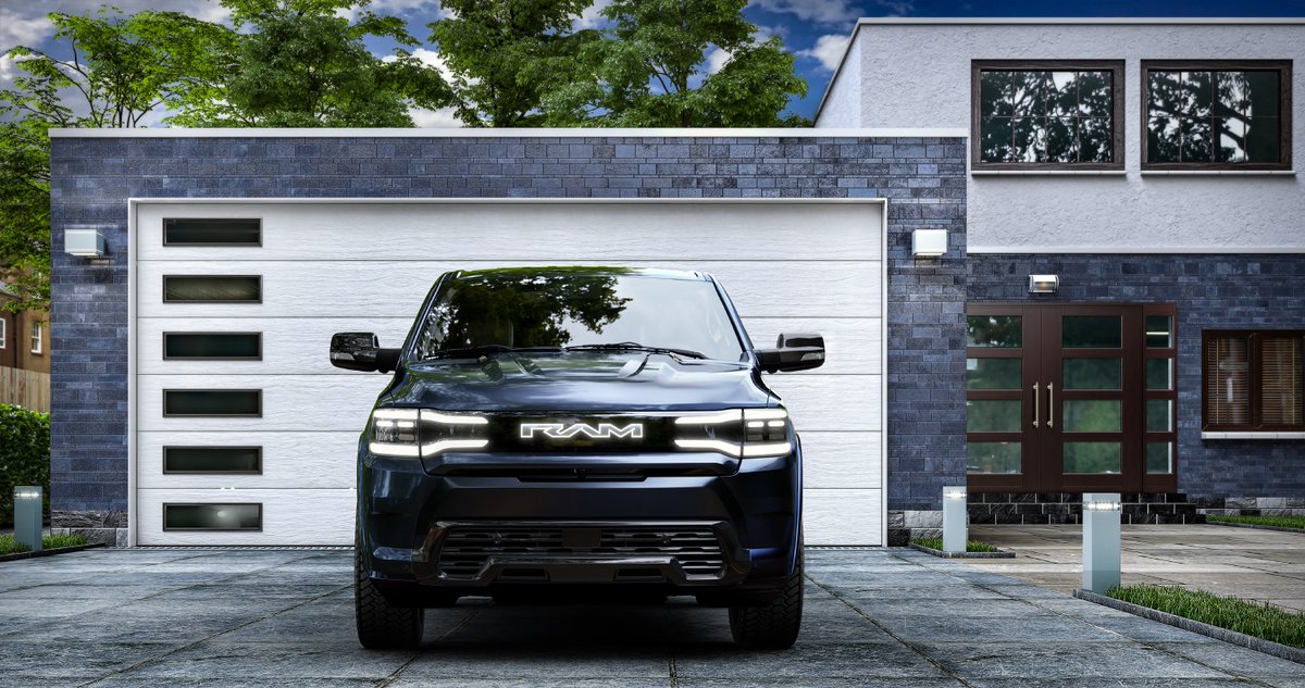 DriversAutoMart's tweet photo. The all-new, all-electric 2025 #Ram1500 #REV ⚡ – the first battery-electric light-duty pickup truck from #RamTrucks

• 0-60 mph time of 4.4 seconds 💨
• 654 horsepower and 620 lb.-ft. of torque 💪
• up to 24 inches of water fording
• up to 14,000 lbs towing 🛻 https://t.co/hkUaxEG5Ps