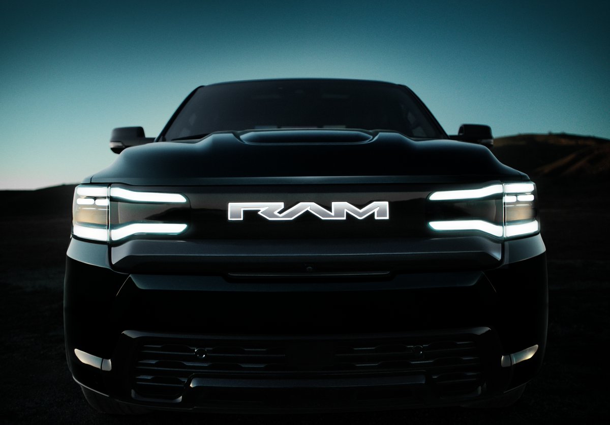 DriversAutoMart's tweet photo. The all-new, all-electric 2025 #Ram1500 #REV ⚡ – the first battery-electric light-duty pickup truck from #RamTrucks

• 0-60 mph time of 4.4 seconds 💨
• 654 horsepower and 620 lb.-ft. of torque 💪
• up to 24 inches of water fording
• up to 14,000 lbs towing 🛻 https://t.co/hkUaxEG5Ps