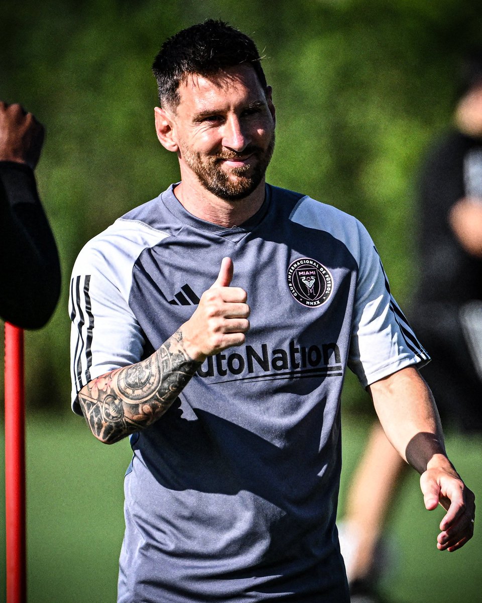 Lion messi loves his first inter miami training season..... here we go