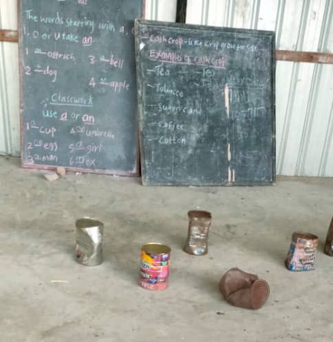 South Sudan - When I visited my hometown I went to my village where I started my school. I started my school under a tree &amp; chess helped me to broke record of being a first graduate among my peer whom we were in village back then. 

Those are the desks for kids to sit on..