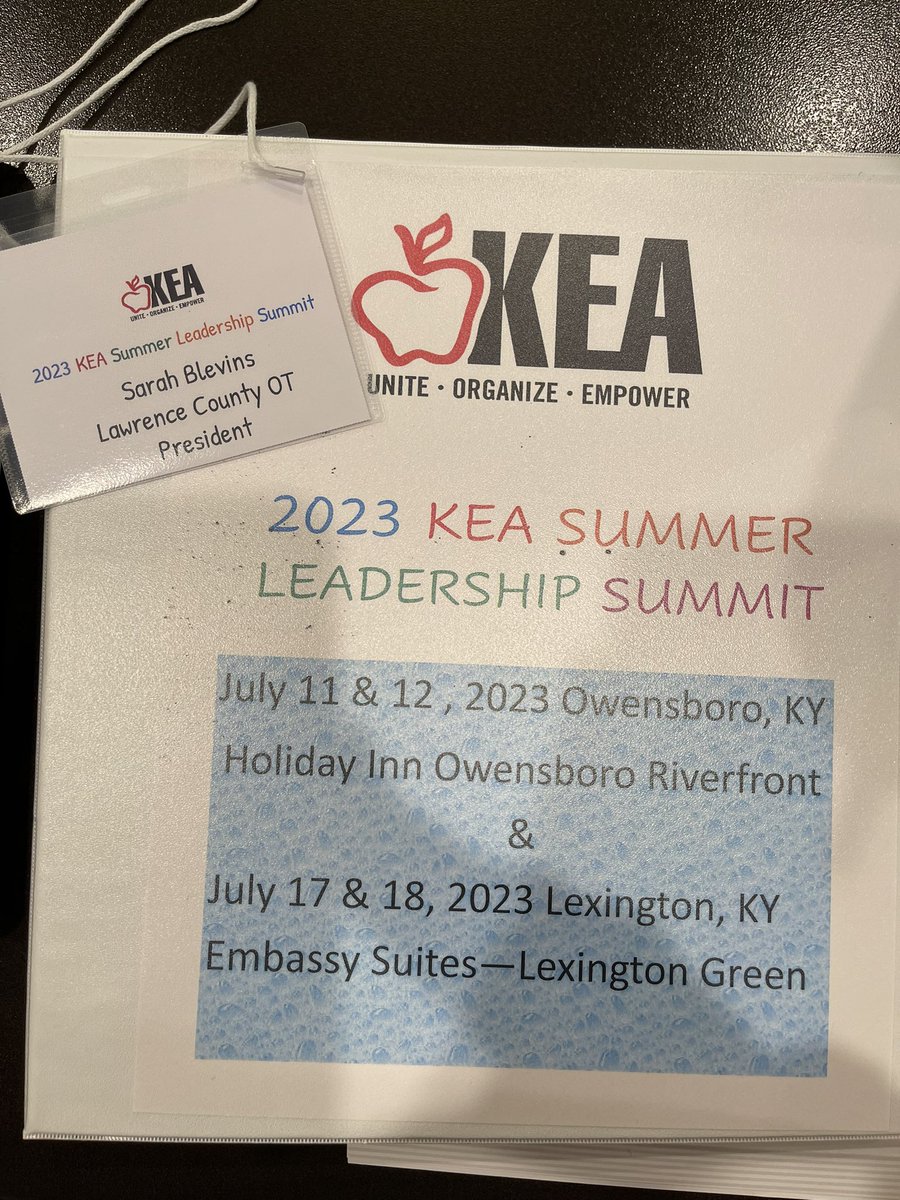 sarahbeth41986's tweet photo. I think it’s safe to say that this has been a great start to being the President of our KEA local, Lawrence County Organization of Teachers! #KEAProud #EducatorsFirst #LCOT #Teacher https://t.co/J5gITGcPVe