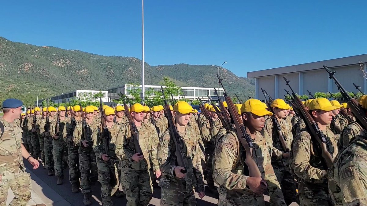KendallRippley's tweet photo. Yesterday marked the start of Basic Cadet Training 2 (Beast 2). At 07:30 all Basic Cadets embarked on the 6.2 mile march to Jack's Valley. At JV the Basic Cadets will experience 2 wks of field training, several obstacle courses, firearms training, tear gas  training, etc. ⚡🙏🏼🇺🇸 https://t.co/zPasblM2Nw