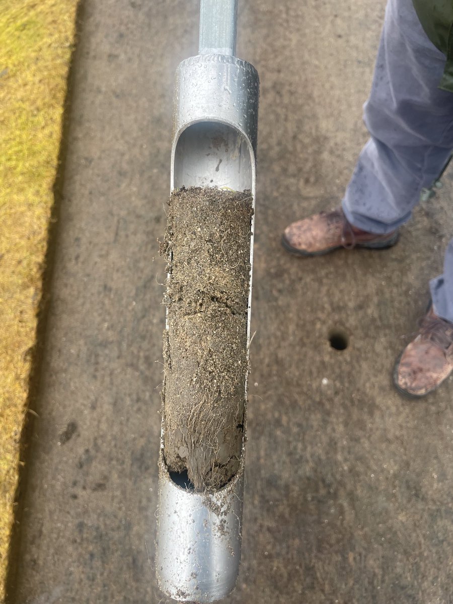 Pitch renovations at The FAI Abbotstown. It’s great to relieve the pitch of its top 60 mm back to clean fibresand. CRL doing a nice job in testing weather.