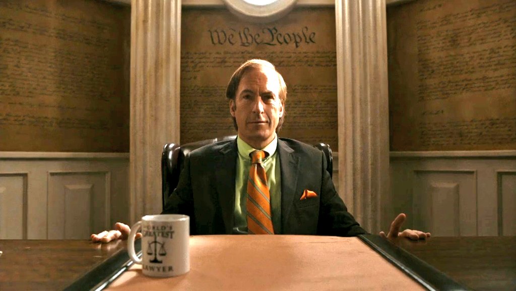 itsSaulGoodman's tweet photo. One year ago today, we watched the full transformation from Jimmy Mcgill into Saul Goodman. https://t.co/15qkeILdQZ