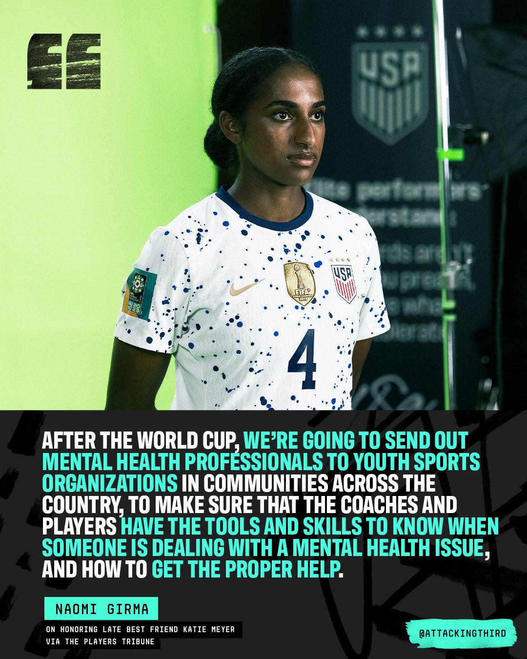 Attacking Third on Twitter ".naomi_girma dedicates the 2023 World Cup