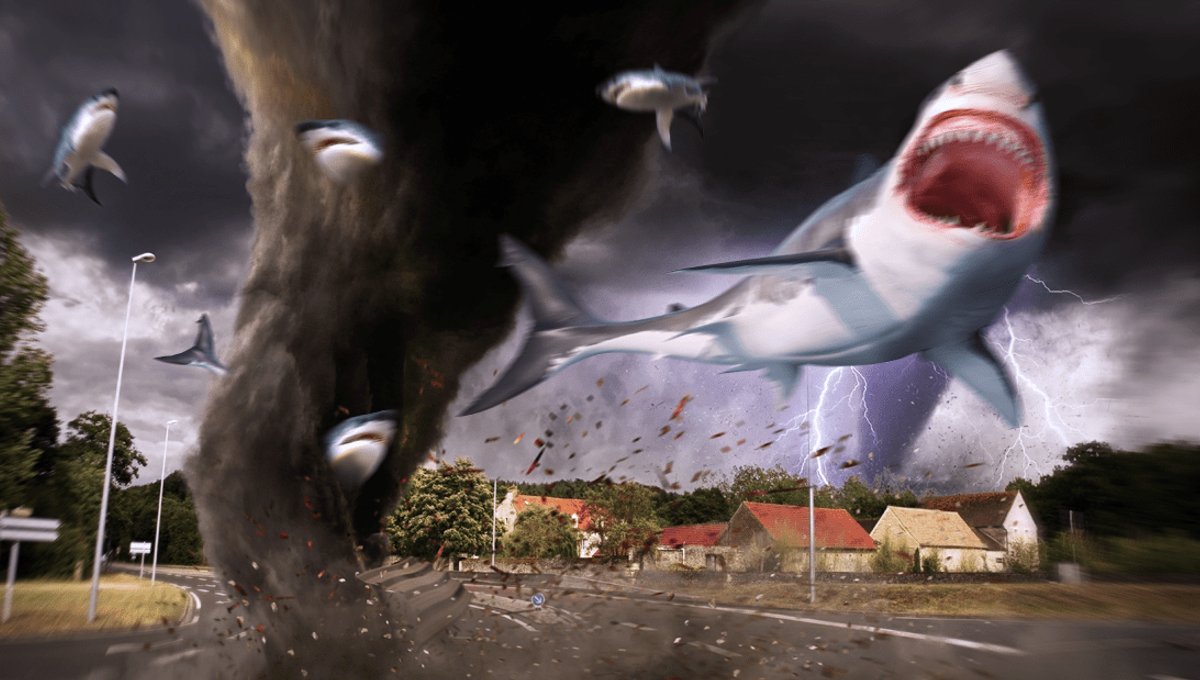 TPWDparks's tweet photo. Tornados aren't very common in California, so it's entirely plausible that Sharknado could take place in Texas. Just saying. https://t.co/aYWtcSun3m