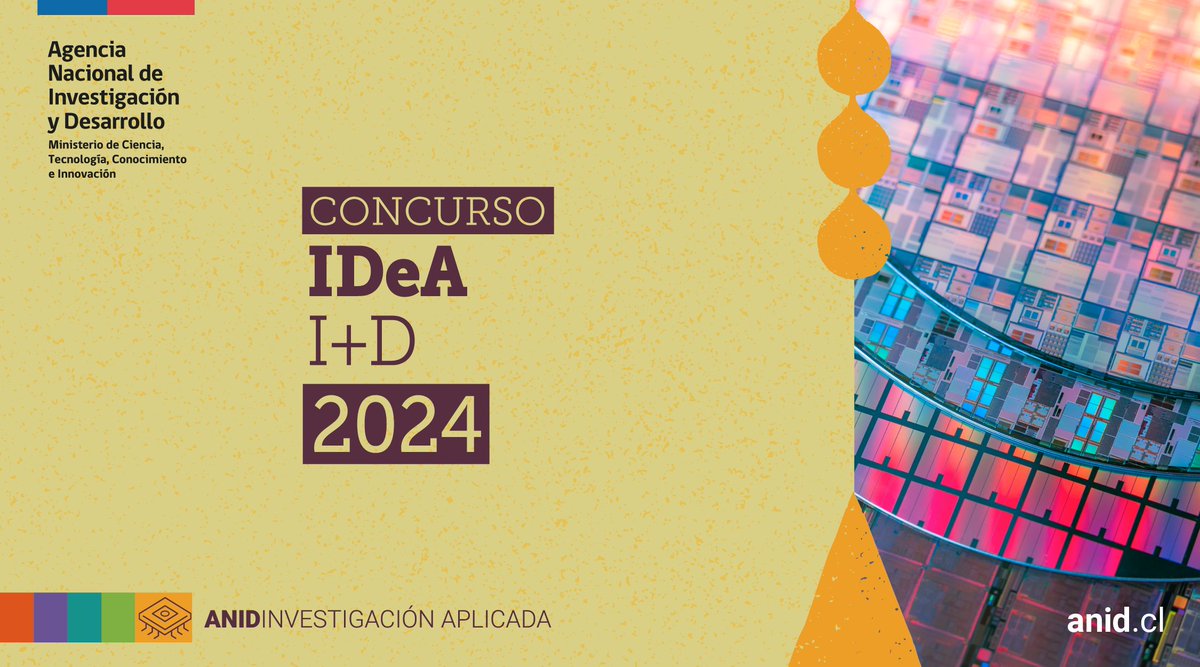 📢Invitamos a instituciones que quieran desarrollar un proyecto de investigación e innovación junto a privados, sociedad civil o sector público, contribuyendo a la competitividad, bienestar y calidad de vida de la población, a participar del concurso IDeA I+D 2024.