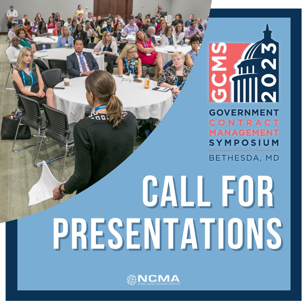 NCMA's tweet image. With everything in full swing with World Congress, can you believe we are already getting ready for our Government Contract Symposium!?
🌟 Submit your speaker abstract now and join us in Bethesda, MD, on November 6-7. s6.goeshow.com/ncma/symposium…

#GCMS2023 #govconExperts