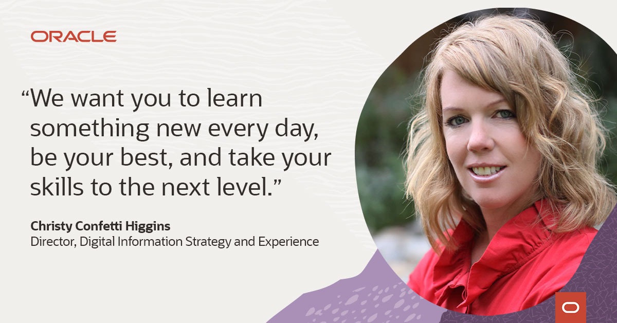 Oracle’s culture of learning and growth empowers me to be my best self at work. Learn how a focus on skills and knowledge can give you a professional boost. social.ora.cl/6017PRDmX  #LifeAtOracle
