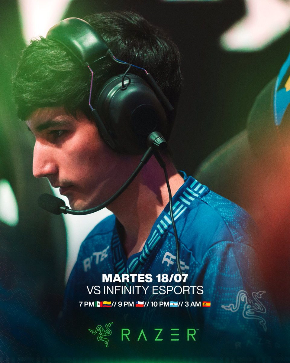 Gracias a quienes apoyaron y perdón por tan poco 💙 Hoy jugamos nuestra última fecha.
<a href="/RazerLatino/">R Λ Z Ξ R LATAM</a>