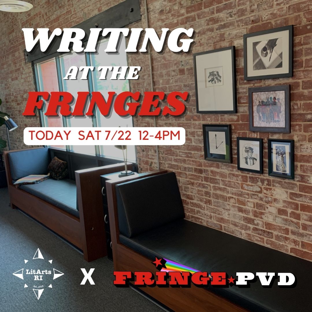 TODAY, Sat July 22 from 12-4pm our doors are open to the public for a write-in to celebrate Fringe Festival <a href="/fringePVD/">fringePVD</a>. Stop by for tours of the new literary center, as well as the zine library + studio next door Binch Press / @QueerWork: eventbrite.com/e/writing-at-t…