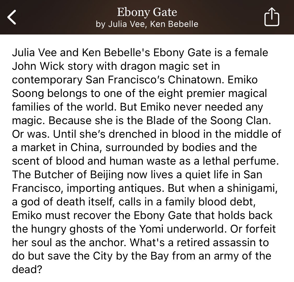 A female John Wick story with dragon magic????👀