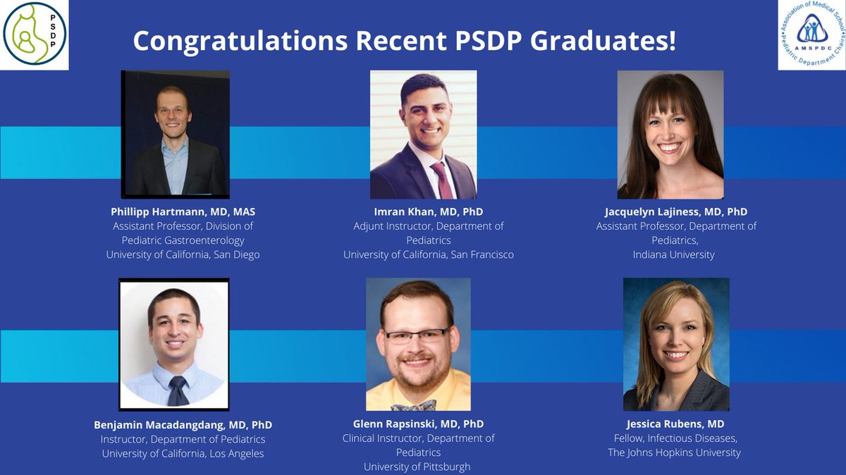 Congratulations to our recent PSDP Graduates! @PSDP_AMSPDC is proud of our newest alumni’s accomplishments and representation of the best institutions around the country. Wishing you the best in the next chapter of your careers! @SalliePermar @ikhan85 @JLajiness_MDPhD