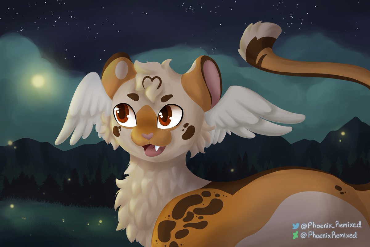 Phoenix_Remixed's tweet photo. Another piece for #artfight, this one for @bl00dmarch! https://t.co/dkkAXKeQcm