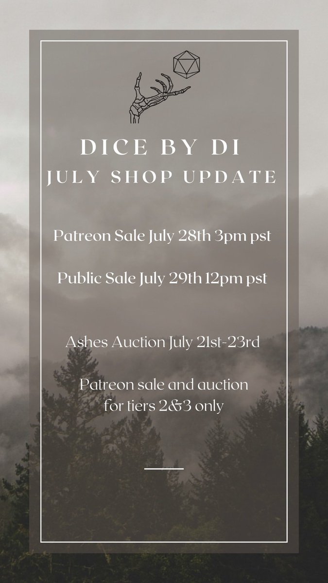 It’s coming so soon!!!! 
#dice #dnd