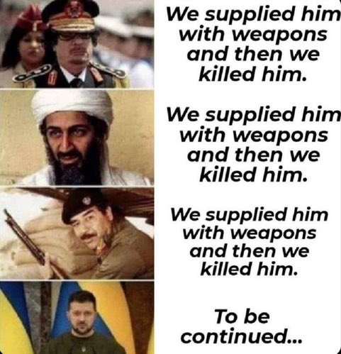 If you’re a DICTATOR in the employ of the USA and the Collective West, you better have an EXIT strategy. 
#WEF #WEFpuppets #UKRAINE #Russia #LiberalismIsAMentalDisorder #WEF2030Agenda