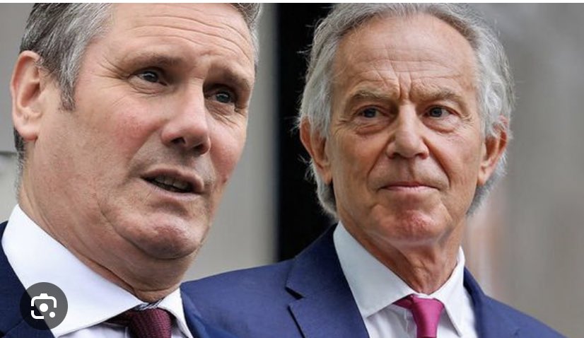 Farmer_Boycie's tweet photo. I warned you all. You vote Starmer you will be seeing more of Tony Blair. And you thought the Tories liked open boarders 😂😂 The country is doomed. https://t.co/OYhXhKrIvW