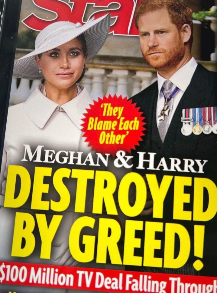 JonJBurrows's tweet photo. @radar_online Pity the fool that winds up with either one of them after the divorce.
#Unsussexful #NotsoRoyal #sussexGrifters #MeghanDumpingHarry #Splitsville @netflix #MeghanMarkIe #PrinceHarry #MeghanAndHarry #HarryAndHarry https://t.co/plg8tZXMNi