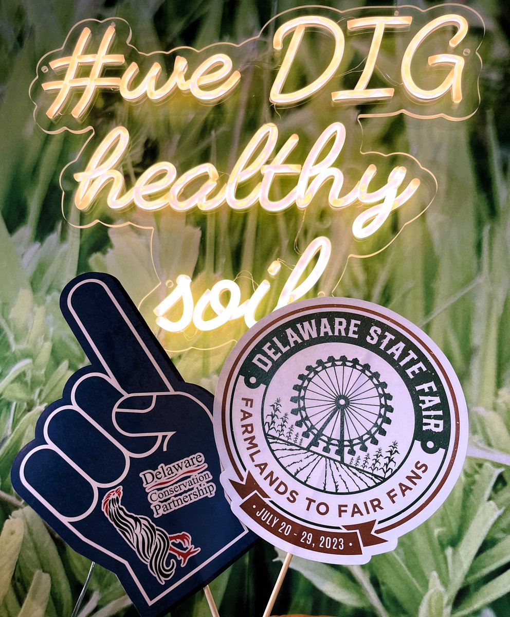 Sussex Conservation (@scd_de) on Twitter photo SCD is proud to be a part of the Delaware Conservation Partnership which is set up at the <a href="/DelStateFair/">Delaware State Fair</a>. Come grab a reusable bag and a rain gauge, then take a 📸 #selfie with our cover crop backdrop and #wedighealthysoil neon sign!
C U Soon! SCD is proud to be a part of the Delaware Conservation Partnership which is set up at the <a href="/DelStateFair/">Delaware State Fair</a>. Come grab a reusable bag and a rain gauge, then take a 📸 #selfie with our cover crop backdrop and #wedighealthysoil neon sign!
C U Soon!