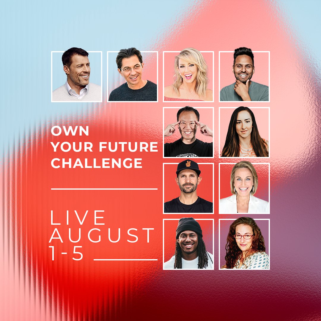 deangraziosi's tweet image. 5 days. 
10 speakers. 
Limitless possibilities. 

Join us for the Own Your Future Challenge, happening August 1st-5th. Grab your free seat ownyourfuturechallenge.com/freechallenge?…