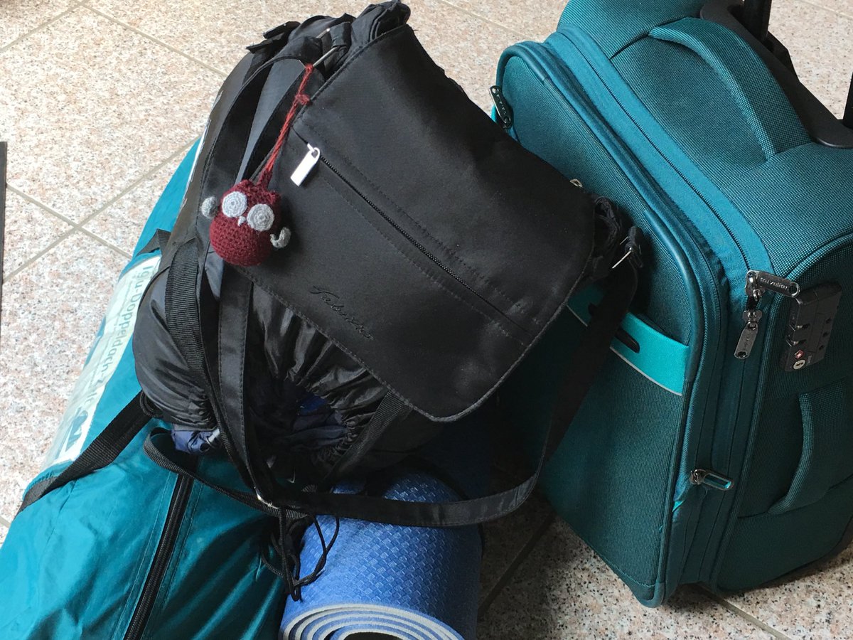 2018: Mein Gepäck für  ⁦<a href="/PodstockDE/">#PodstockDE 🎙🏕👫</a>⁩  nach 5 Jahren schau ich nochmal vorbei, freu mich aufs Wiedersehen.