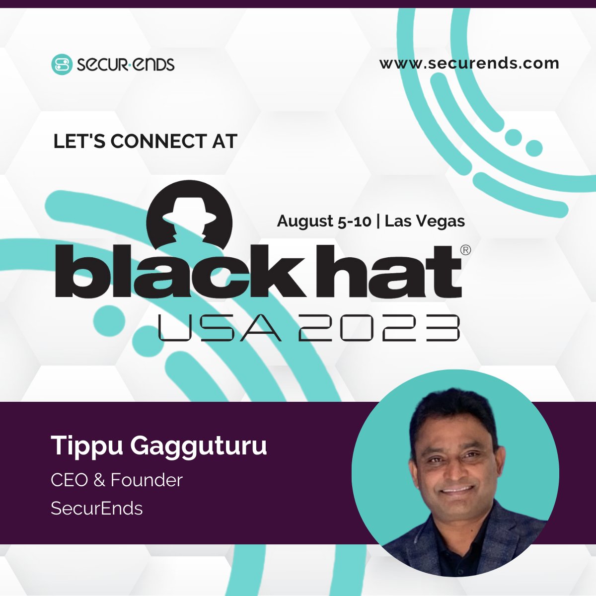 securends's tweet photo. Book your in-person meeting with CEO &amp; Founder @TippuGagguturu at Black Hat USA 2023 to learn how you can transform identity governance at your organization 📅👉https://t.co/HICGK5frS1

#blackhat2023 #blackhatusa #blackhat https://t.co/45qLmyK8Go