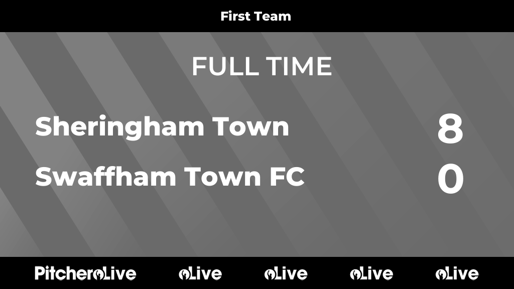 Swaffham_TownFC's tweet photo. FULL TIME: Sheringham Town 8 - 0 Swaffham Town FC
#SHESWA #Pitchero
https://t.co/VH1pdfLnVR https://t.co/etk7OrEKqC