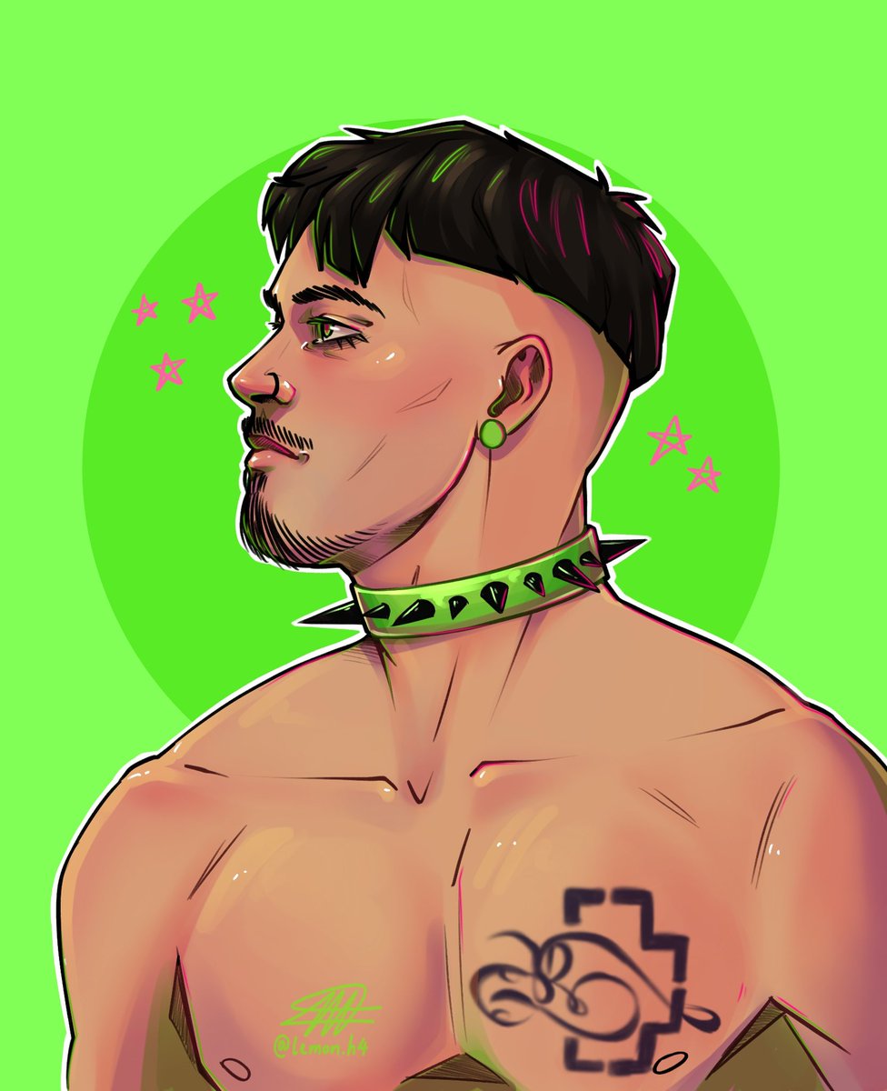 someone needs to make him this choker #käärijä #fanart #art #digitalart